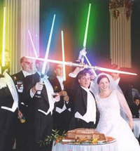 Formal Jedi wedding ceremony