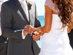 Renewing wedding vows reaffirms promises made in the past.